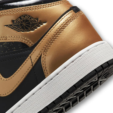 Jordan 1 Mid SE Metallic Gold Black (GS)
