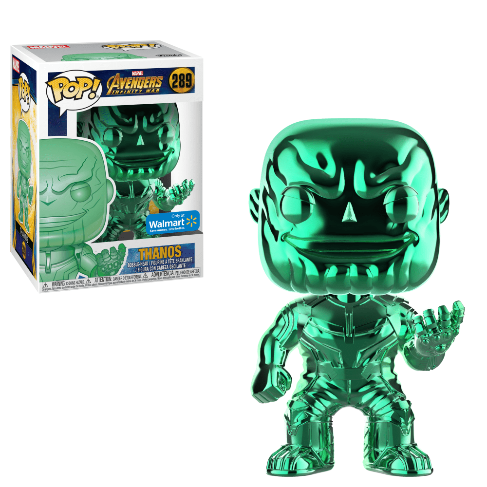 Funko Pop! Marvel Avengers Infinity War Thanos Green Chrome (Walmart Exclusive) #289