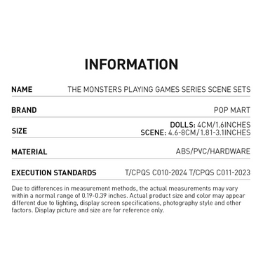 Pop Mart THE MONSTERS Playing Games Series Scene Sets *Individual
