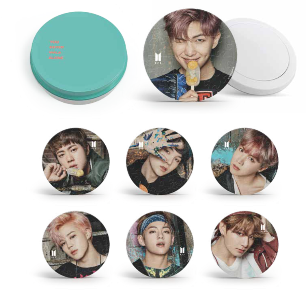 BTS Round Magnet Puzzle (You Never Walk Alone)