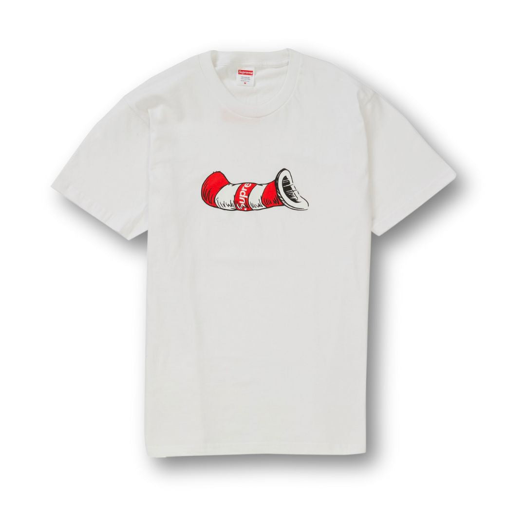 Supreme Cat in the Hat Tee White