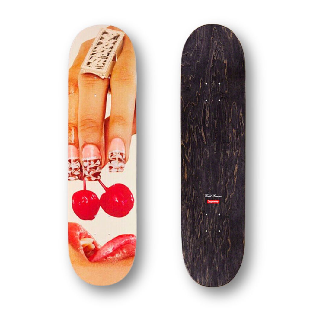 Supreme Cherries Skateboard Deck Red