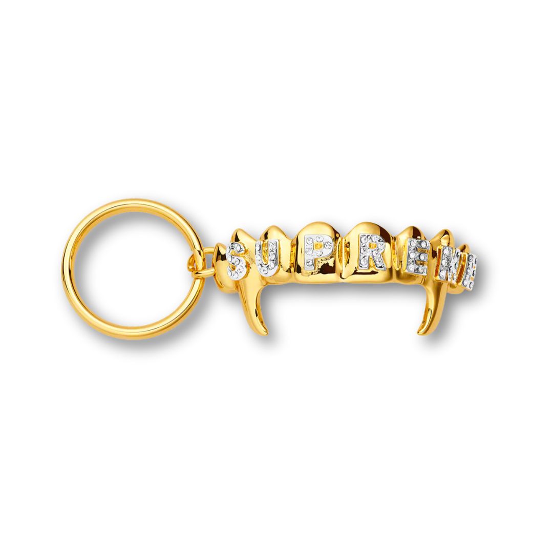 Supreme Fronts Keychain Gold