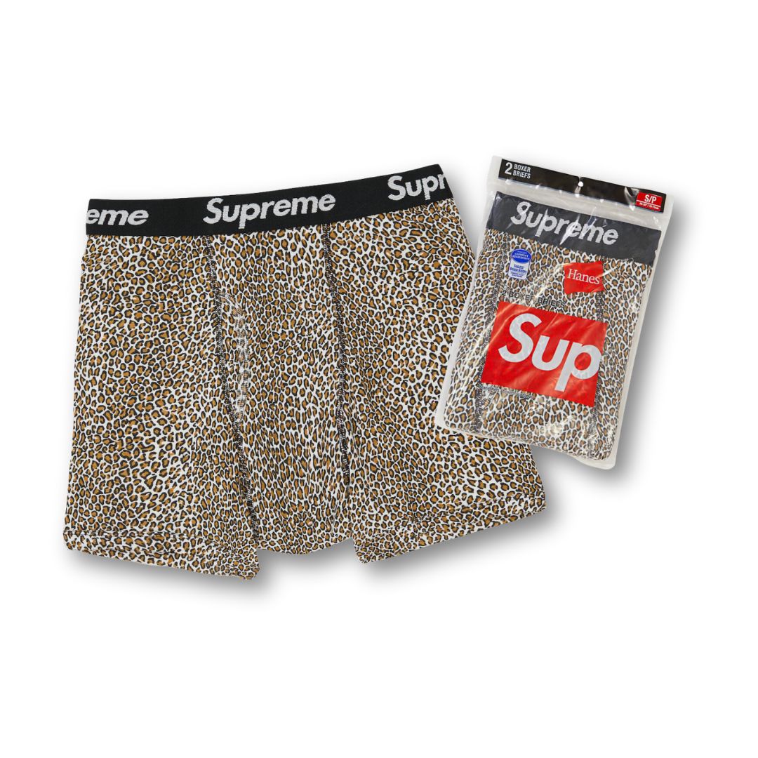Supreme Hanes Boxer Briefs Leopard (Pack of 2)