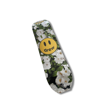 Drew House White Flowers Skate Deck Rust