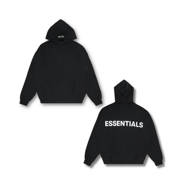 Fear of God Essentials 3M Logo Pullover Hoodie Black/White