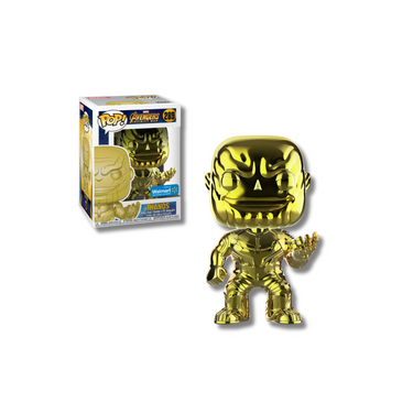 Funko Pop! Marvel Avengers Infinity War Thanos Yellow Chrome (Walmart Exclusive) #289