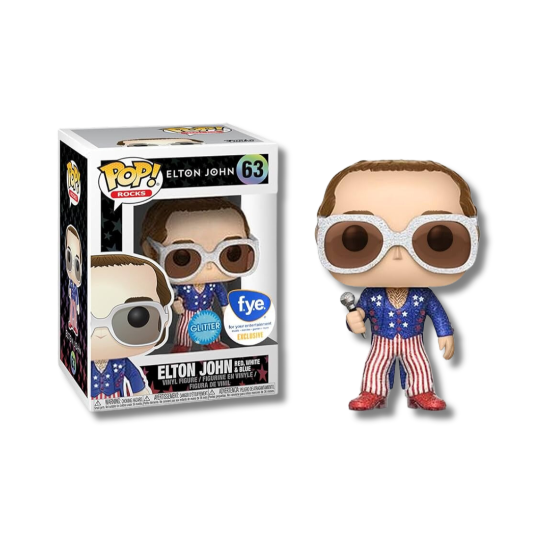 Funko Pop! Rocks Glitter Variation Elton John (FYE Exclusive) #63