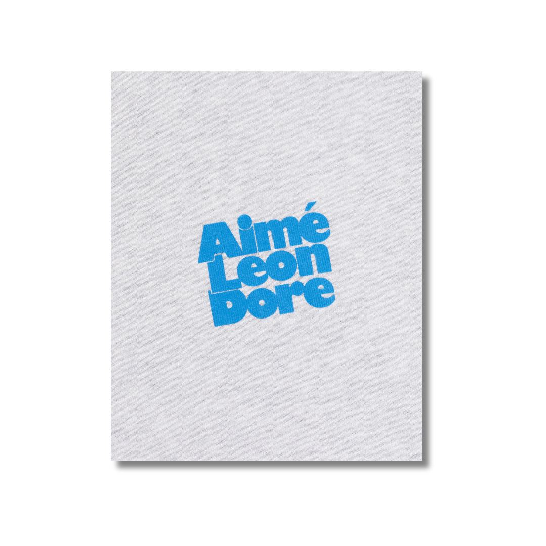 Aime Leon Dore Stacked Logo Tee Silver Mix