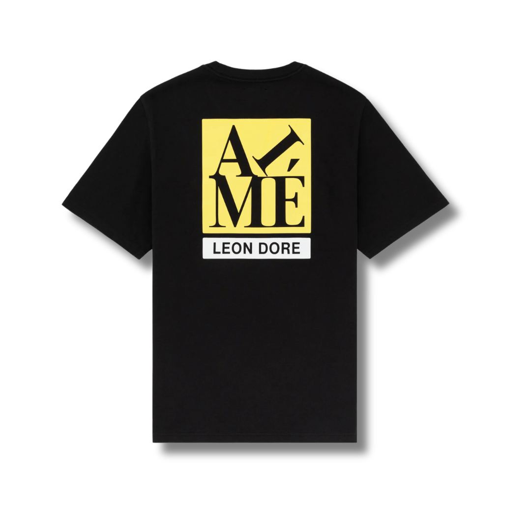 Aime Leon Dore Block Logo Tee Jet Black