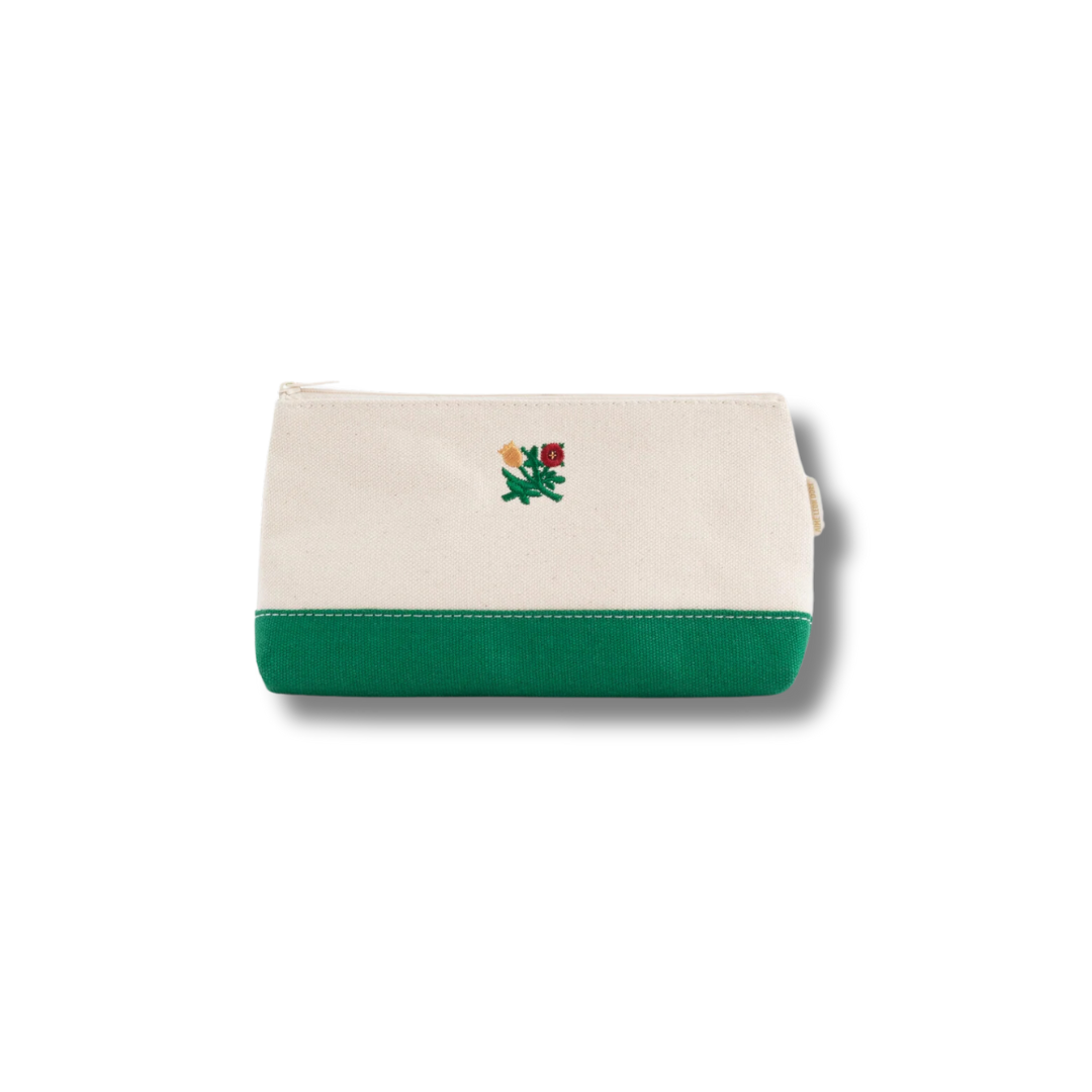 Aime Leon Dore Crest Contrast Zip Pouch Botanical Green