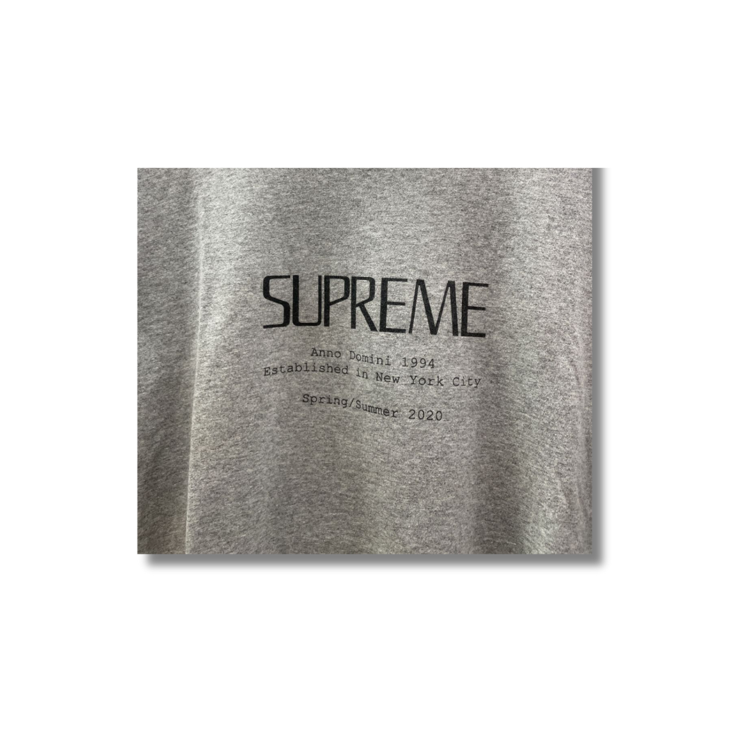 Supreme Anno Domini Tee Heather Grey