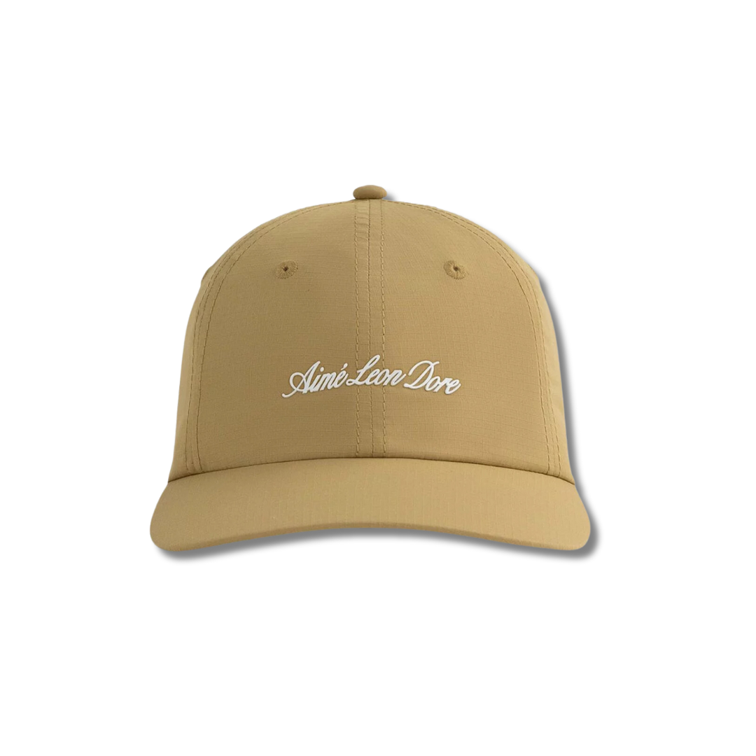 Aime Leon Dore Spellout Ripstop Nylon Hat Khaki Tan