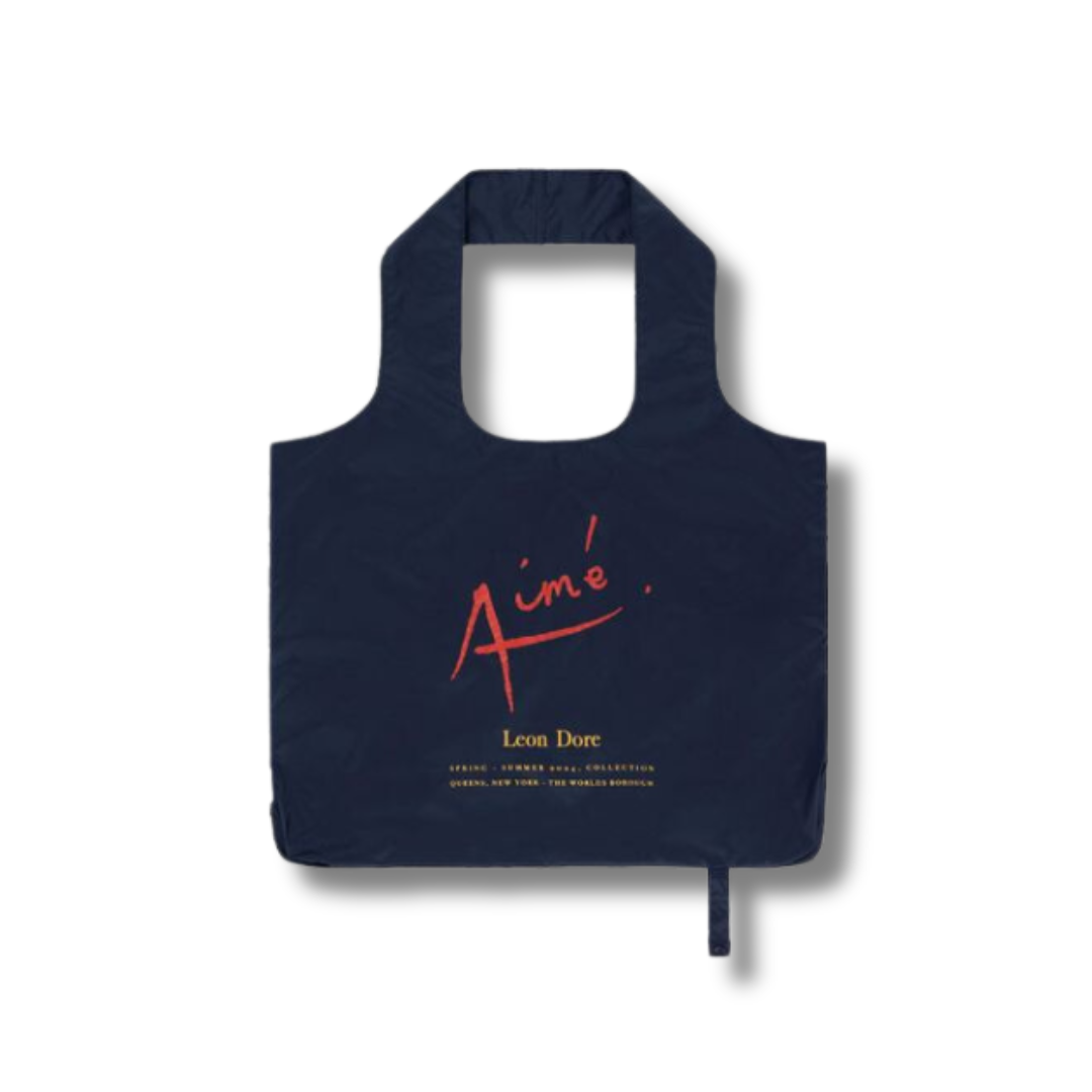 Aime Leon Dore Packable Logo Tote Navy