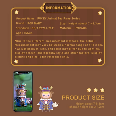 Pop Mart Pucky Animal Tea Party Series Figures *Individual