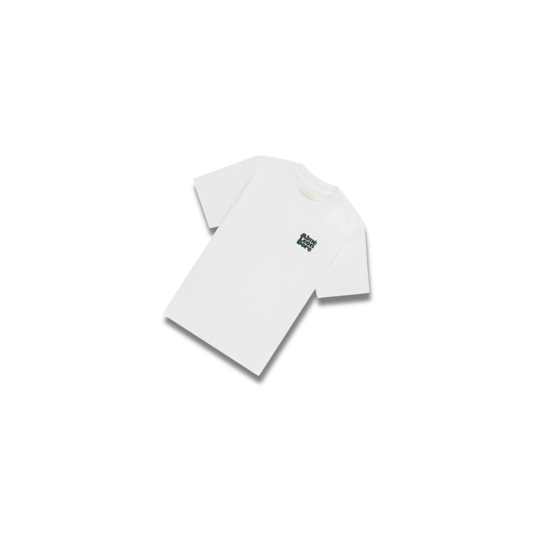 Aime Leon Dore Stacked Logo Tee Bright White