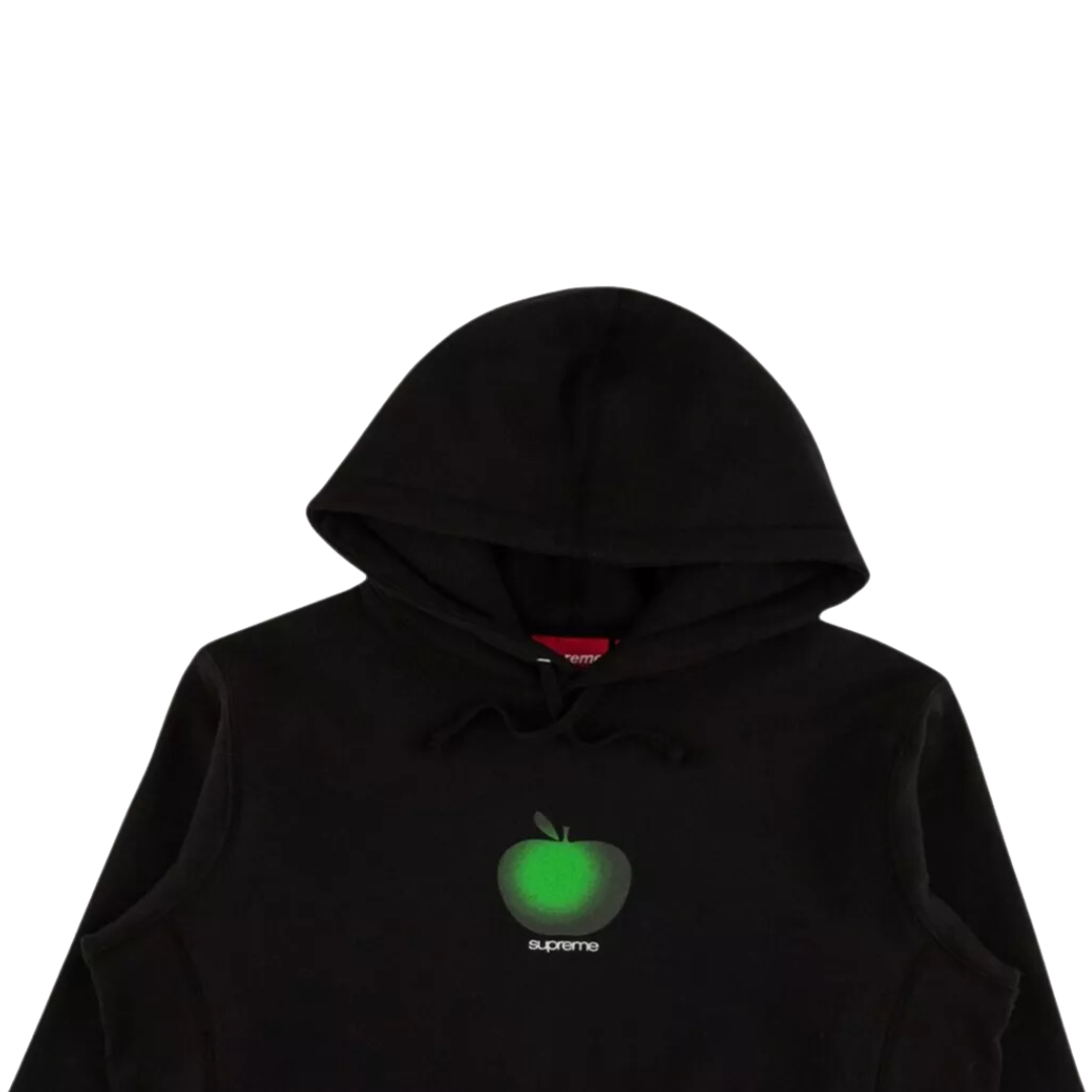 Supreme Apple Hooded Sweatshirt Black