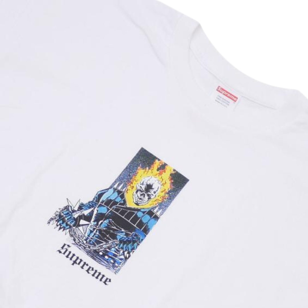 Supreme Ghost Rider Tee White Drop Streetwear