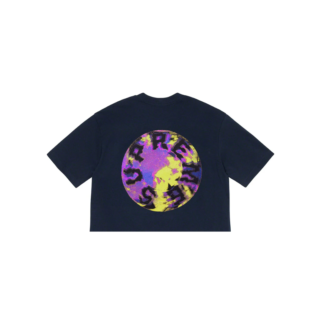 Supreme Marble Tee Navy