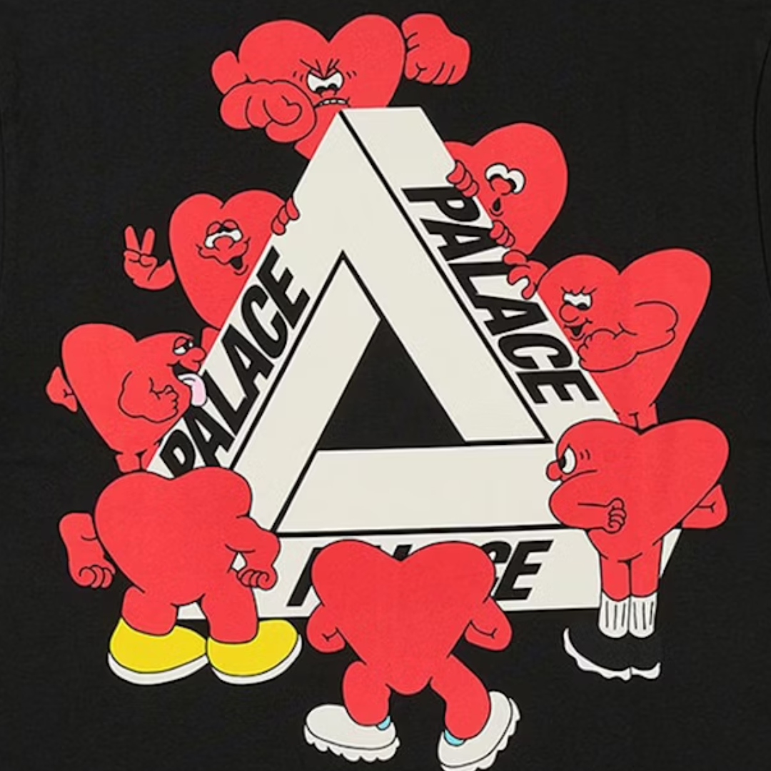 Palace Tri-Hearts T-shirt Black – Drop Streetwear Palace Tri-Hearts T-shirt Black – Drop Streetwear