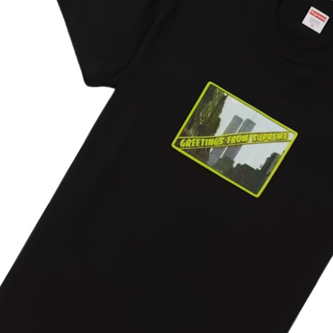 Supreme Greetings Tee Black