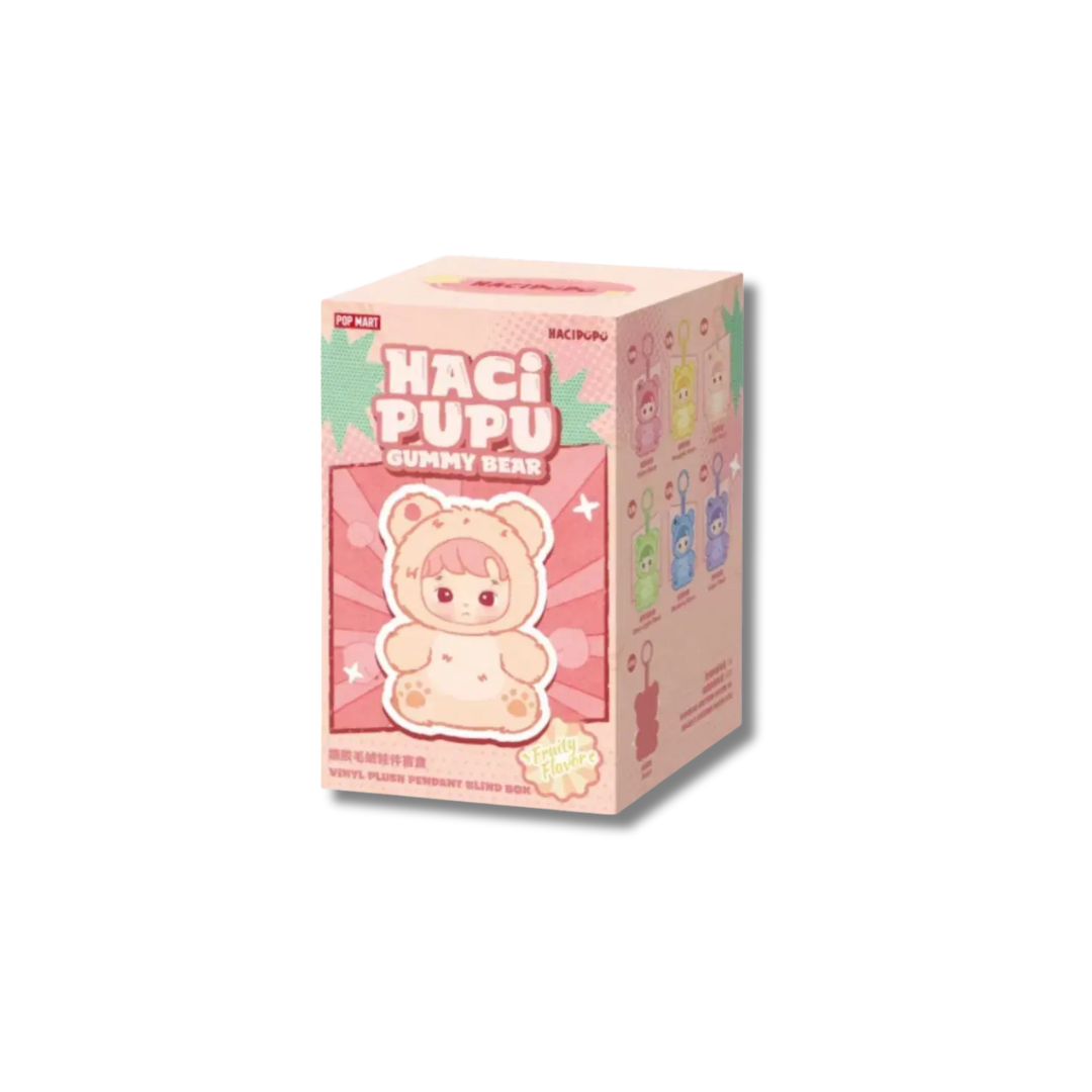 Pop Mart HACIPUPU Gummy Bear Series-Vinyl Plush Pendant Blind Box *Individual
