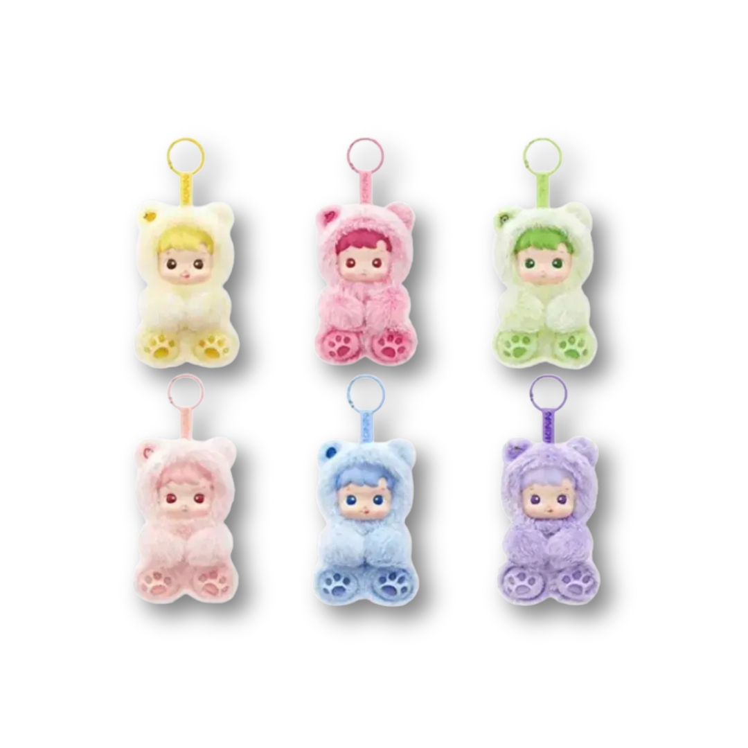 Pop Mart HACIPUPU Gummy Bear Series-Vinyl Plush Pendant Blind Box *Individual