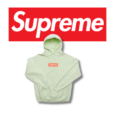 Supreme Box Logo Hooded Sweatshirt Lime