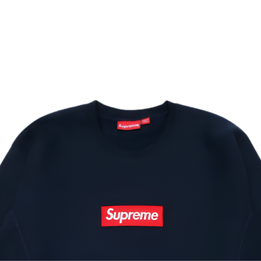Supreme Box Logo Crewneck Navy