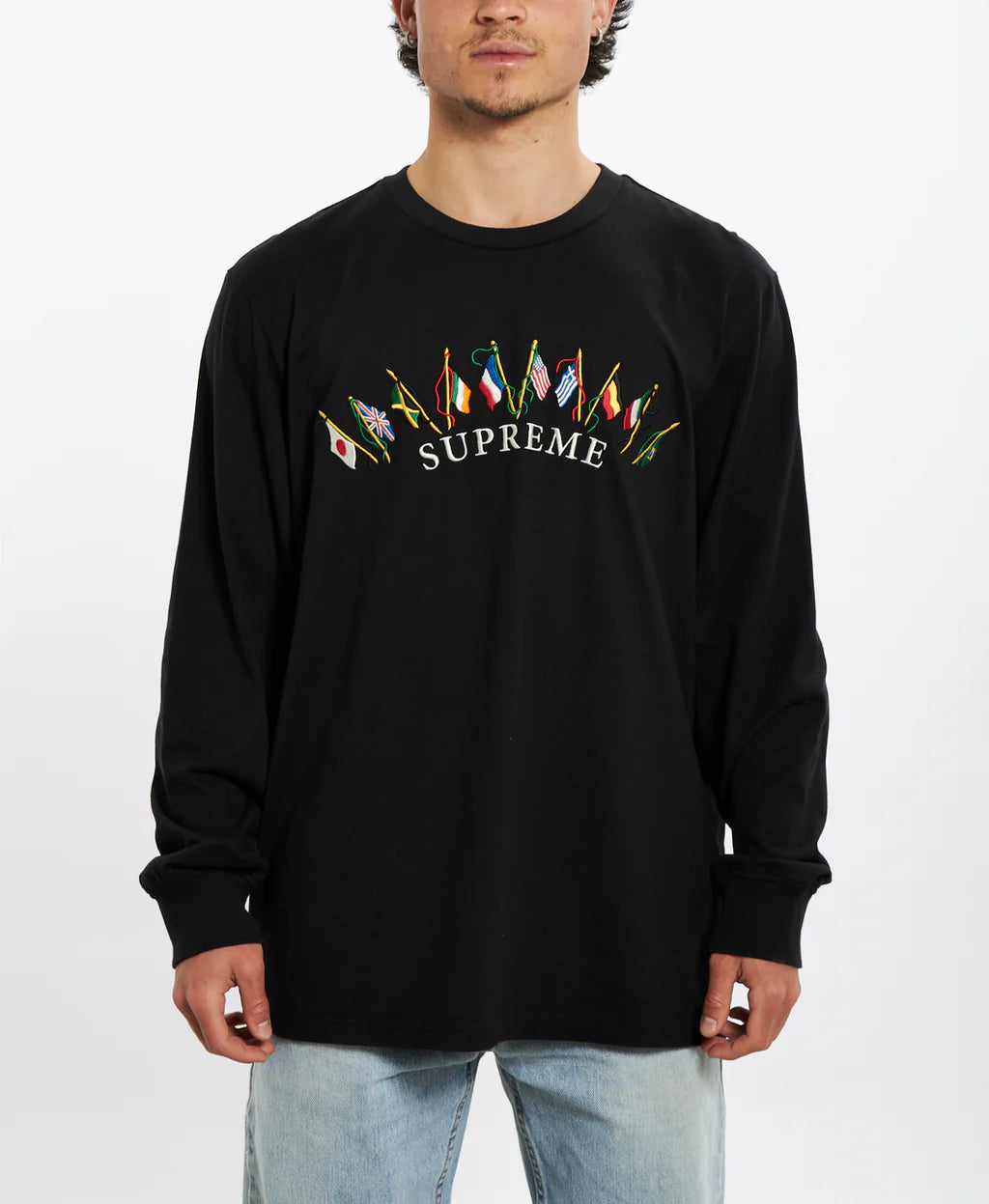 Supreme Flags L/S Top Black