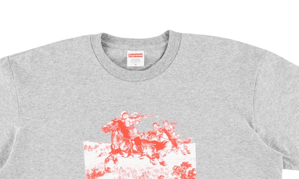 Supreme Ghost Rider Tee Grey